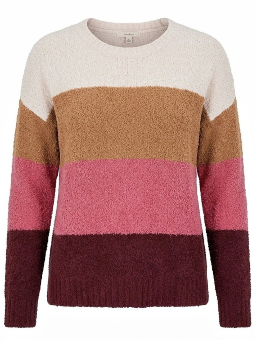 Maurices Color Block Crewneck Sweater Size Medium